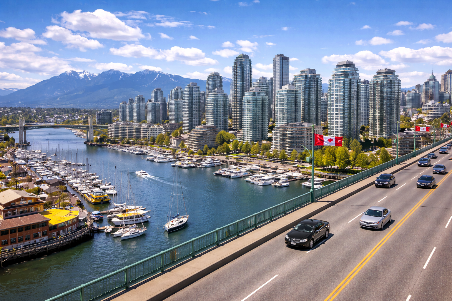 City view from Granville Bridge