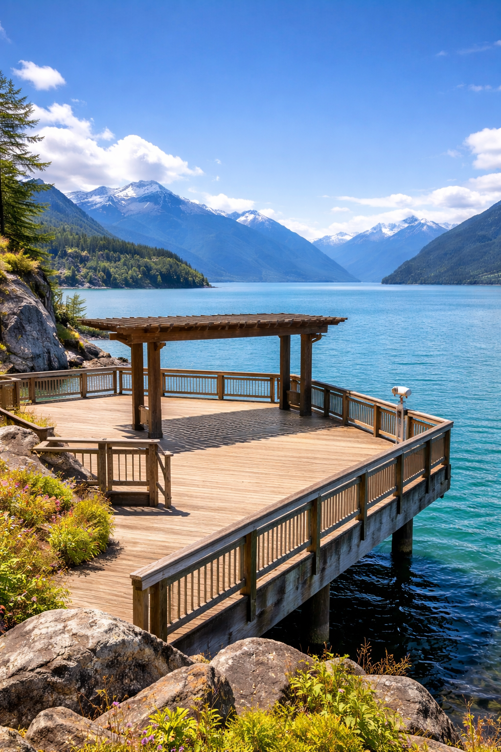 Porteau Cove viewpoint on Highway 99