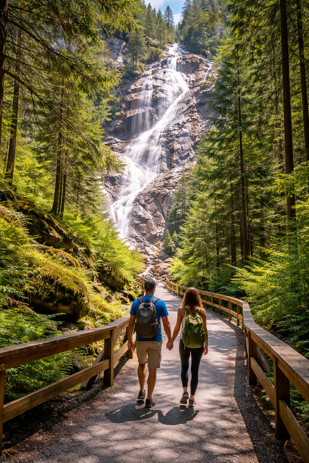 Short walk to Shannon Falls