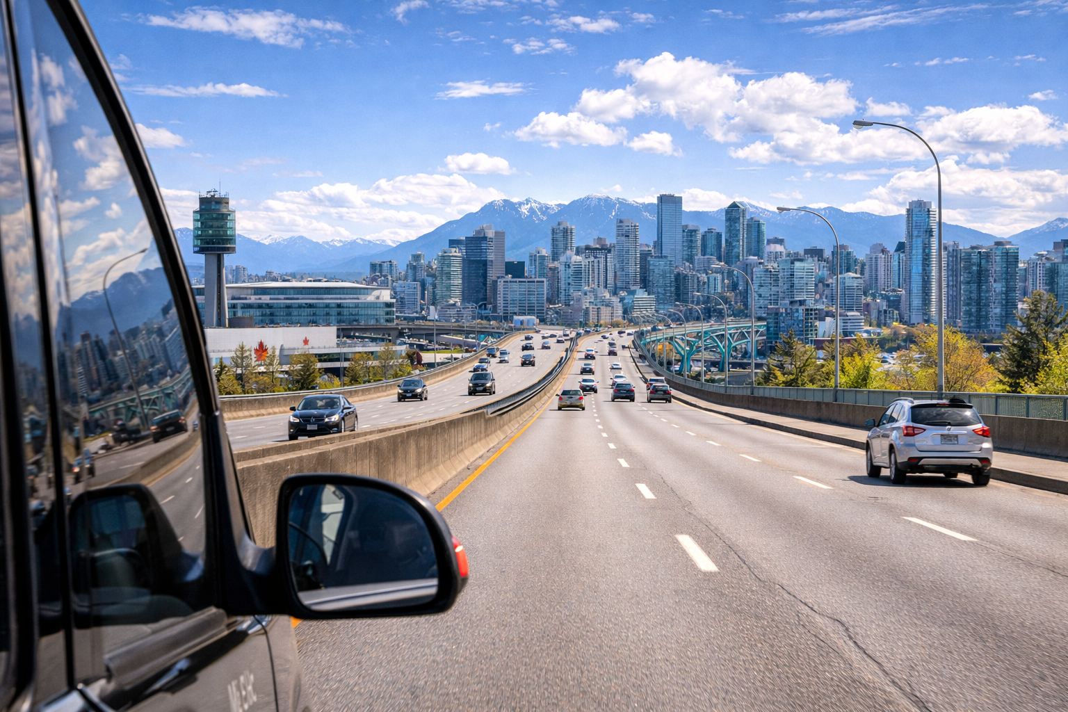 Driving from Vancouver Airport to Downtown